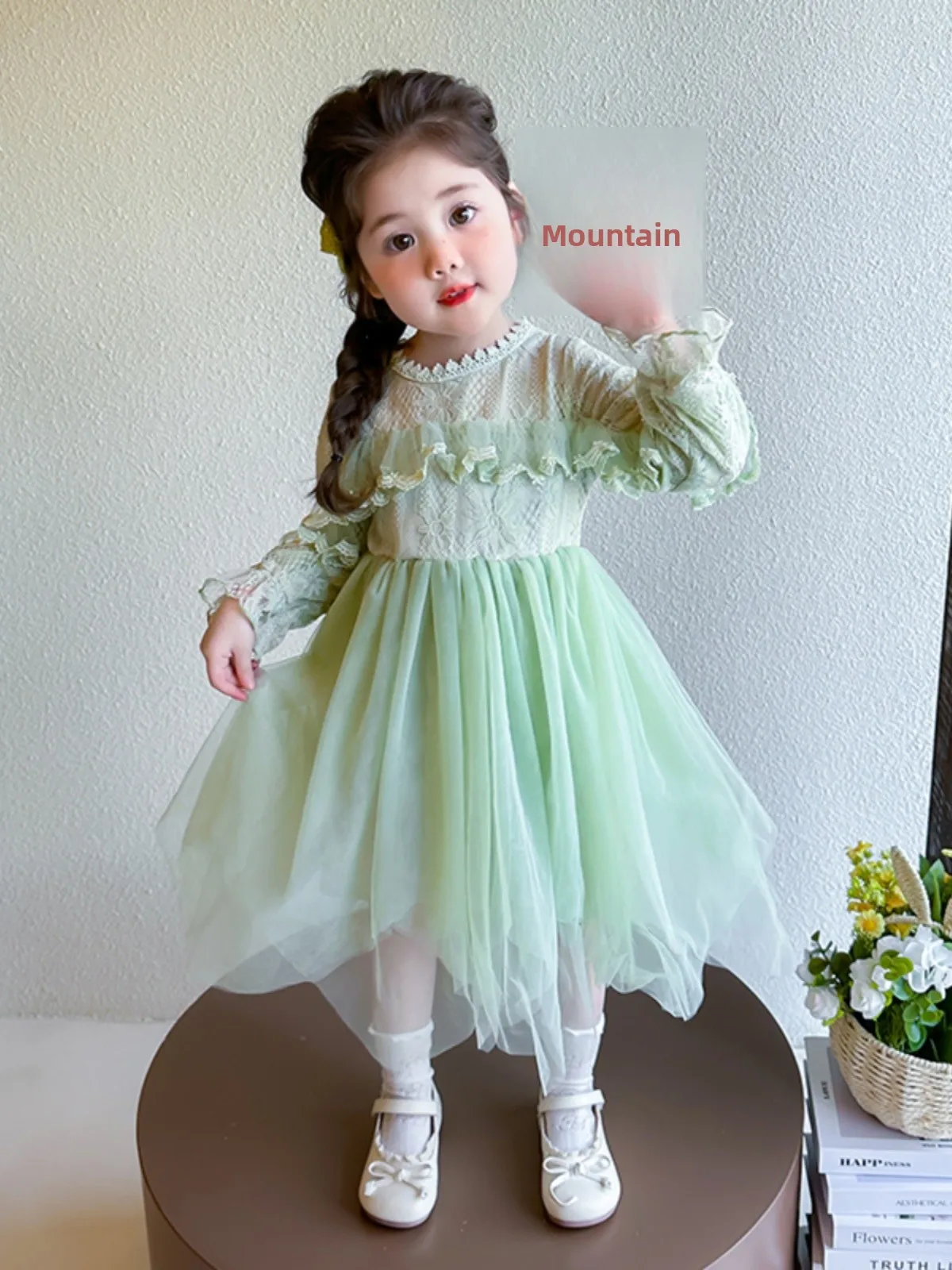 

Весенне-осенняя кружевная юбка для маленьких девочек Dr Bell Sve Me, неравномерная юбка для маленьких девочек Faion Sweet Princ Dr Long Sve Inne