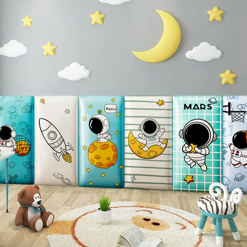 Animals Headboard Cartoon Anti-collision Sticker Children's Room Bedroom Furniture Stylish Design Durable Modern Home Decor