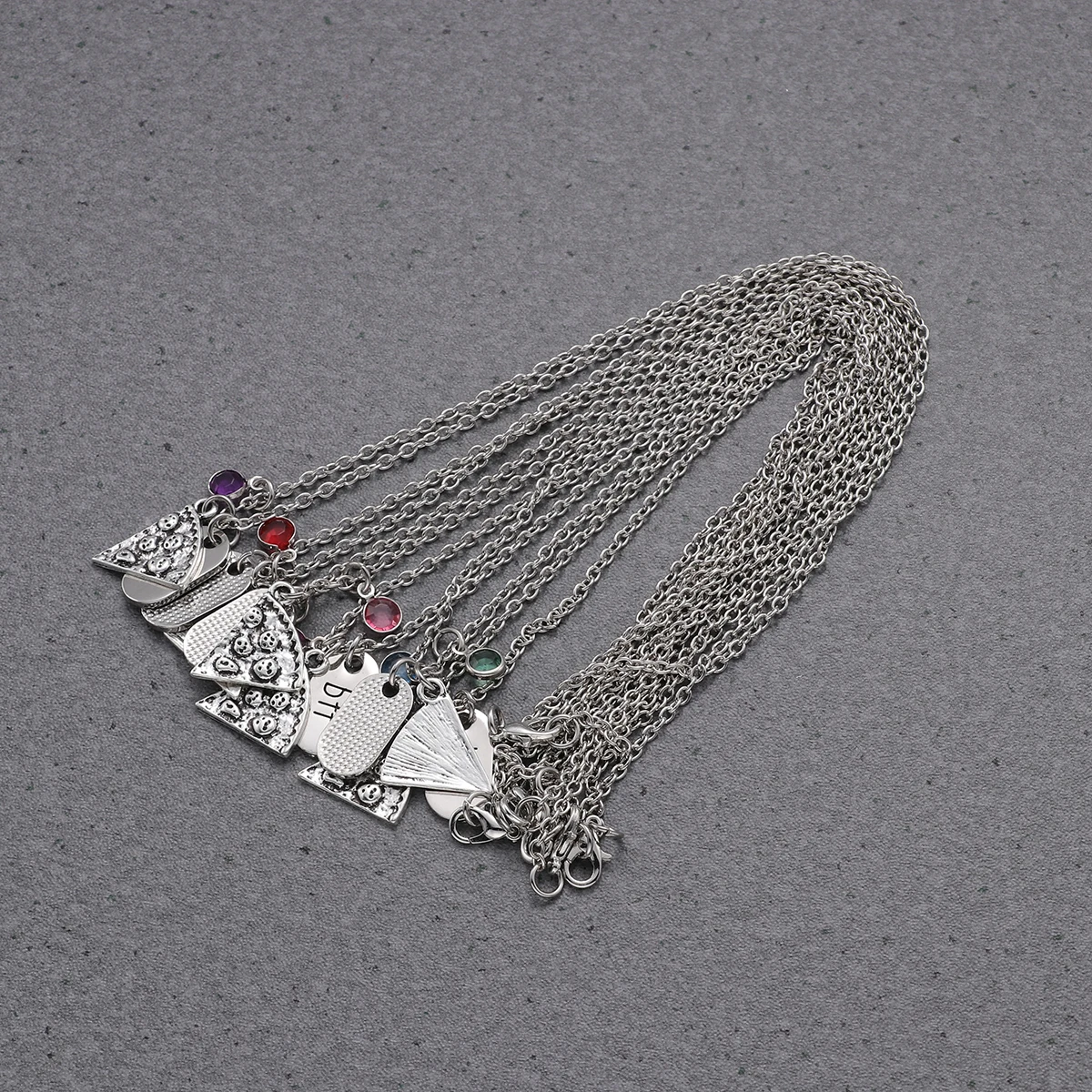 

Fashion Pizza Alloy Necklace For Girls Friends Sweater Chain Unique Gift Pendant Birthday Wedding Party