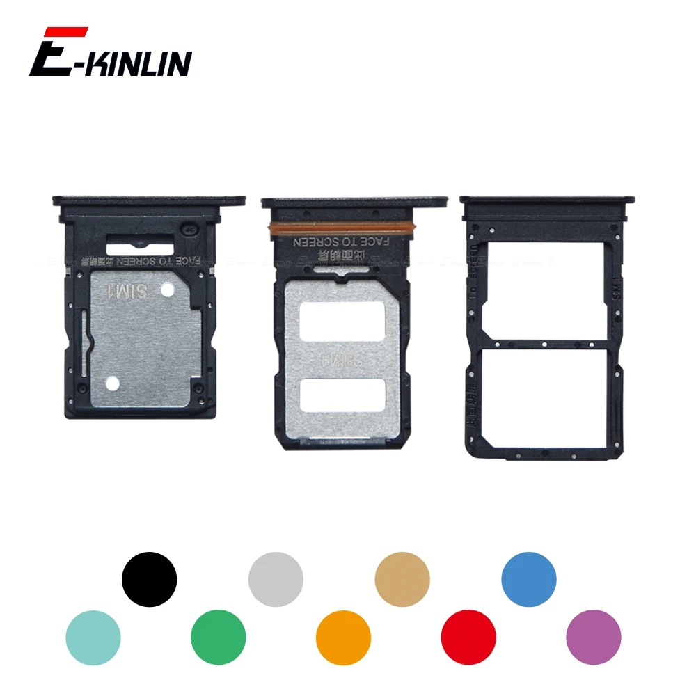 

Sim Card Tray Socket Slot Reader Adapter For XiaoMi Poco X2 X3 NFC X4 Pro GT 5G Micro SD Connector Container Repair Parts