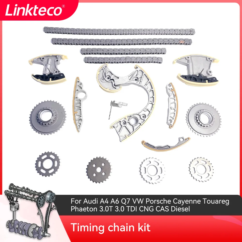 

Timing chain kit For Audi A4 A6 Q7 VW Porsche Cayenne Touareg Phaeton 3.0T 3.0 TDI CNG CAS Diesel OE 059109229J