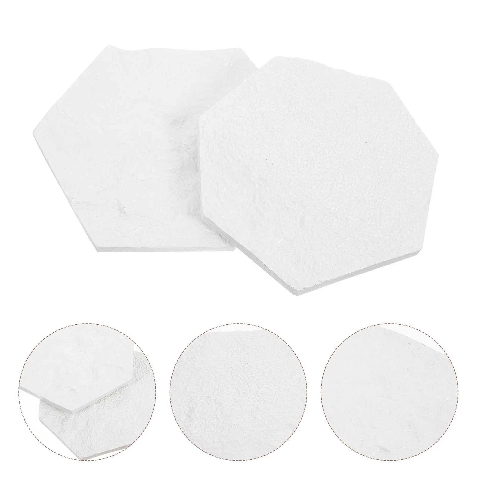 

2 pcs Small Resin Jewelry Dish Trinket Tray Storage For Earrings Necklaces Rings Hexagon Decorative Holder Practical Home Use