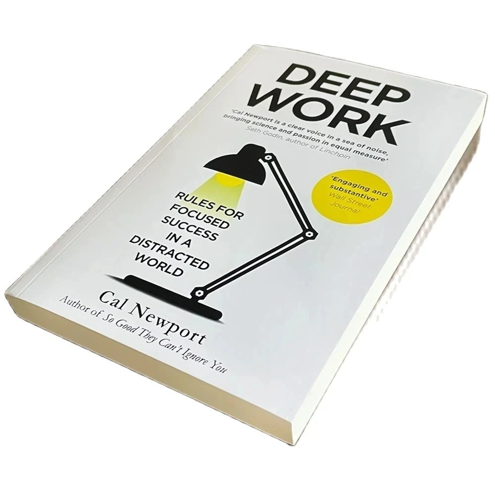 Книга с глубокой работой на английском языке от Кала Ньюпорта правила для целенного успеха в отвлеченном мировом руководстве и руководстве f
