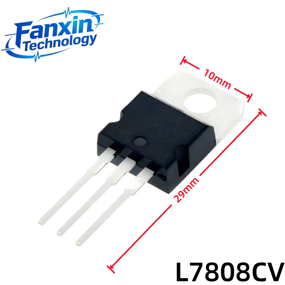 10PCS, L7805CV/L7806/7808/7809/7812/7815/7818/L7824CV-DG LM7805 TO-220 Transistor Voltage Regulator 