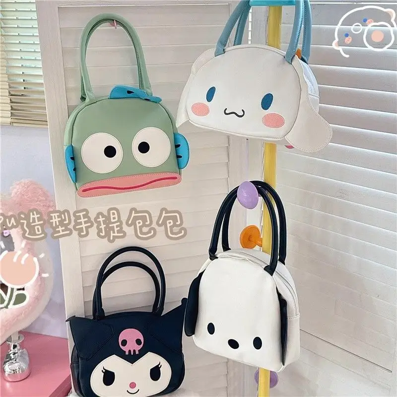 

Sanrio MBTI Kuromi Cinnamon Roll Cartoon Women's Shoulder Bag Cute Japanese Pu Leather Casual Handbag Harajuku Women's Bag Gift