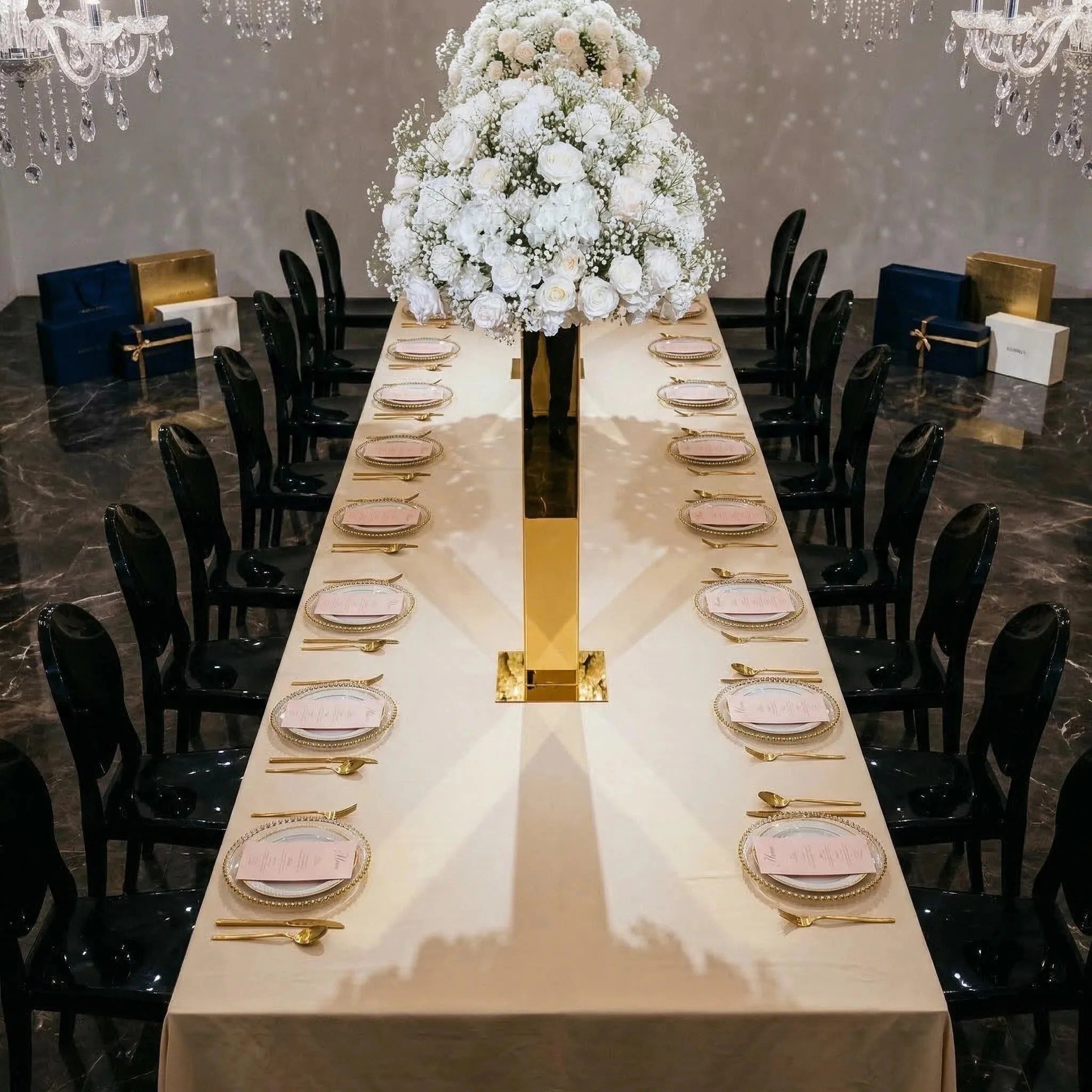 2-10 Stück Metallvasen, Edelstahl-Blumenständer, Hochzeitstisch-Mittelstück, Dekoration für Party-Events – Detail 1