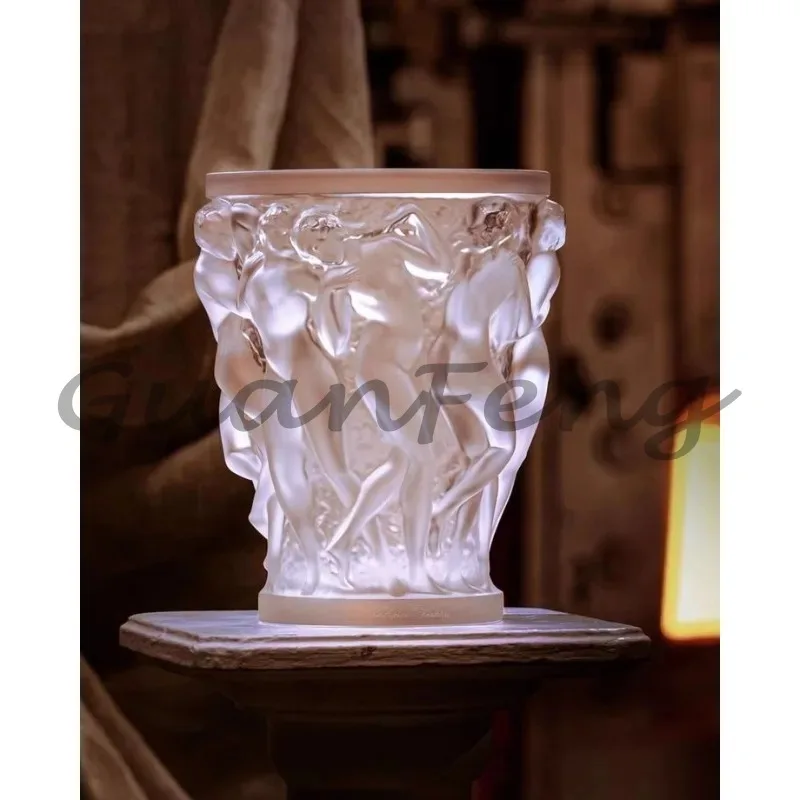 Home Decoration Sculpture Vase, Glaze, Female Statue Decoration, Model Room, Living Room Desktop Decoration Art
