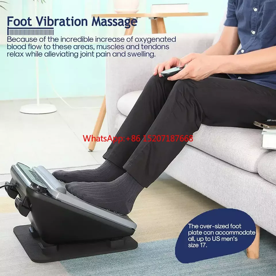 Vibrating Foot Massager with Heat Electric Foot Massager Machine for Circulation and Pain Relief  Intensities Multi Relaxation