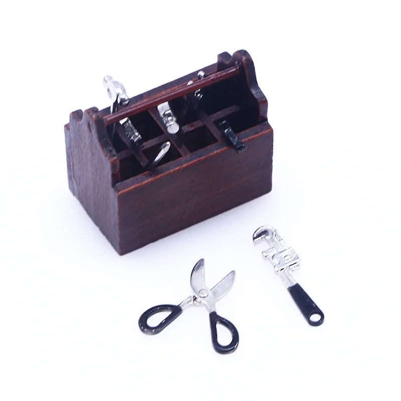Best Sellers  Miniature Shovel Hoe and Pitchfork Farming Tools Fairy Garden Accessories Mop Bucket Pretend Play  xt2400-LJX