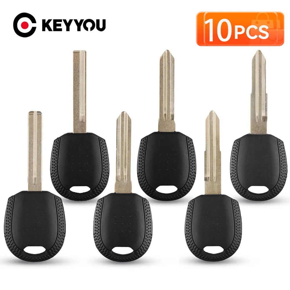 KEYYOU 10Pcs Transponder Car Key Shell Case For Kia Rio Cerato Picanto Spectra Sportage Sorento For Hyundai I30 IX35 No Chip