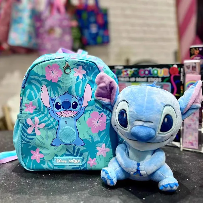 Australia Smiggle Disney Stitch Cartoon Preschoolers Cartoon Doll Separable Dolls School Bag Anime Backpack Children Gift