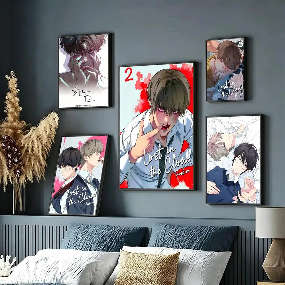 manhwa Lost in the Cloud Poster HD Poster Sophisticated Modern Aesthetic Wall Art For Living Room Bedroom Office Cafe Decor