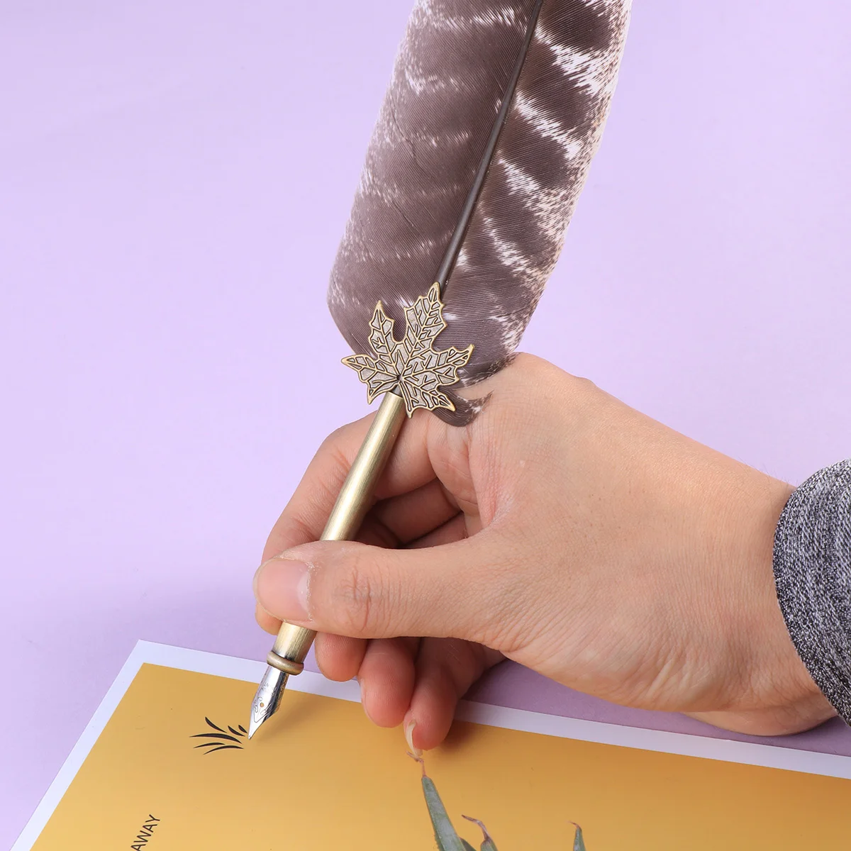 

Retro Pen Set Creative Decorative Pens For Wedding Party Decor Natural Real Unique Design Writing