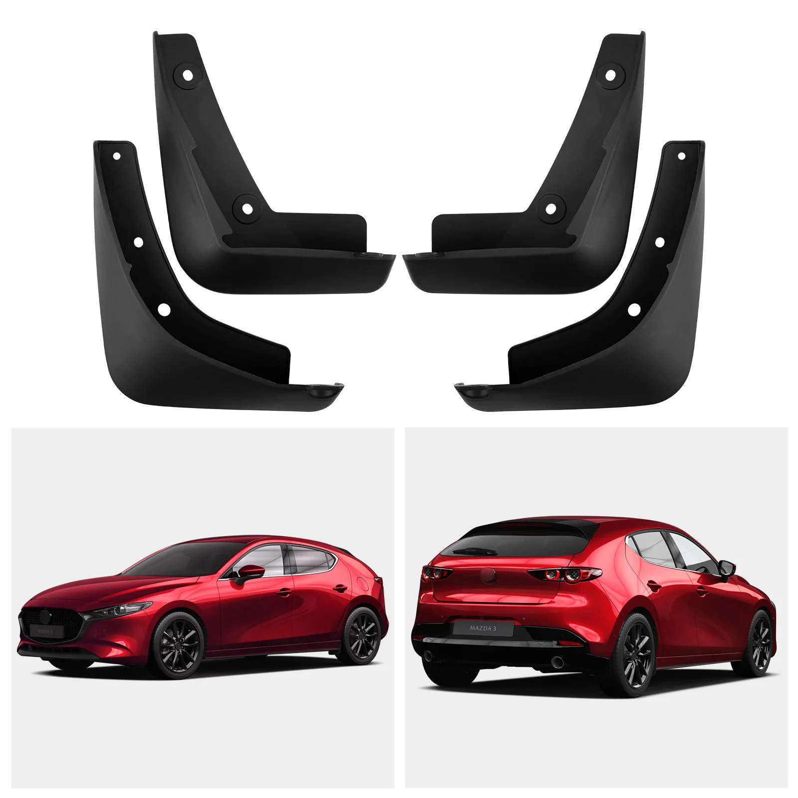 

Suitable for Mazda 3 Axela 2020 two-box car tire fender skincar accessoriesmazda 3mud flapscar accessories