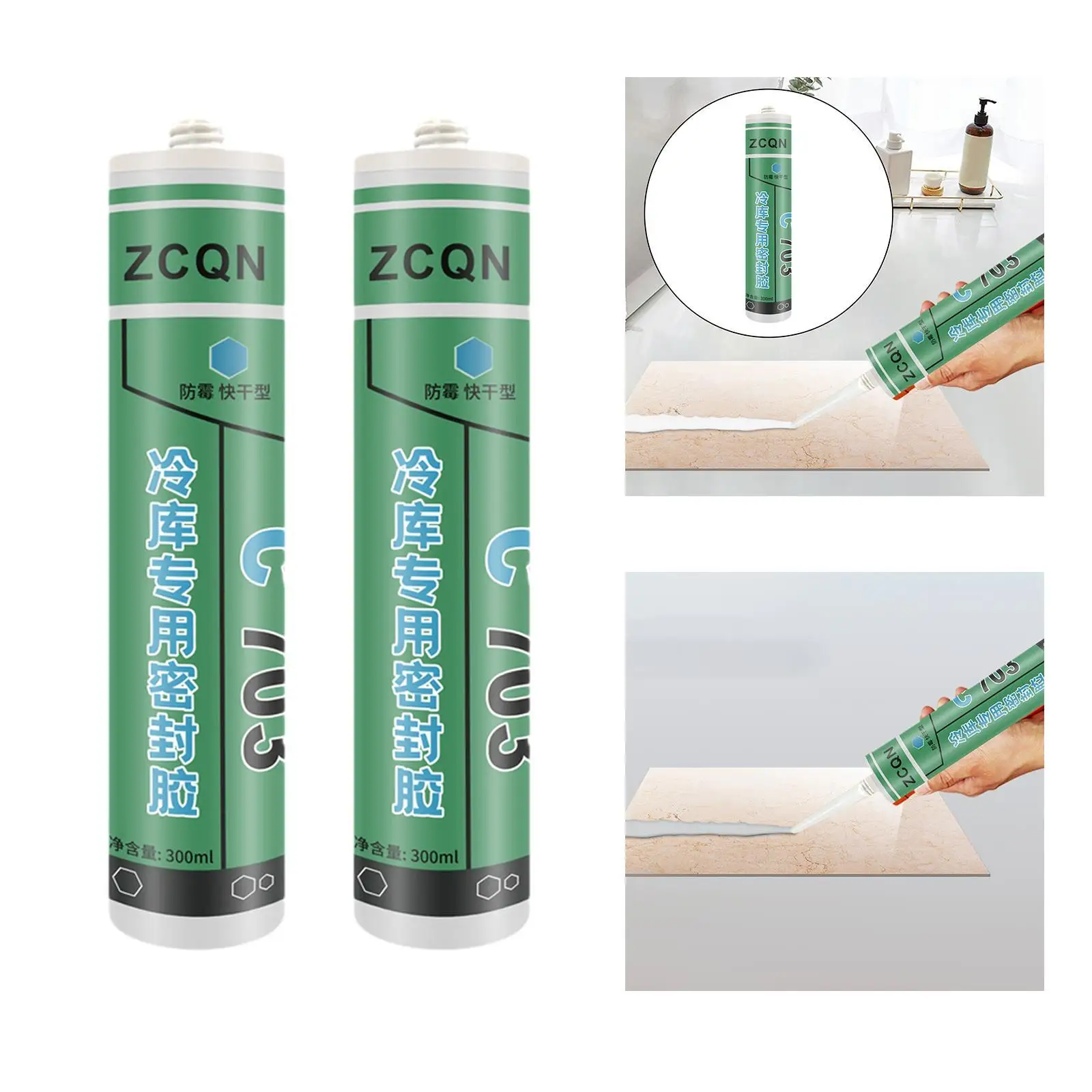 Silicone Sealant Waterproof Silicone Sealant Flexible Sunproof All Purpose Silicone Caulk for Door Kitchen Cabinets Window