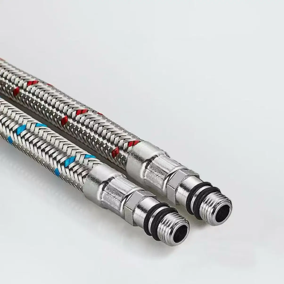 G1/2 G3/8 G9/16 60cm 1 Pair Faucet Water Supply Pipe Hoses Stainless Steel Flexible Plumbing Pipes Cold Hot Mixer Bathroom Part