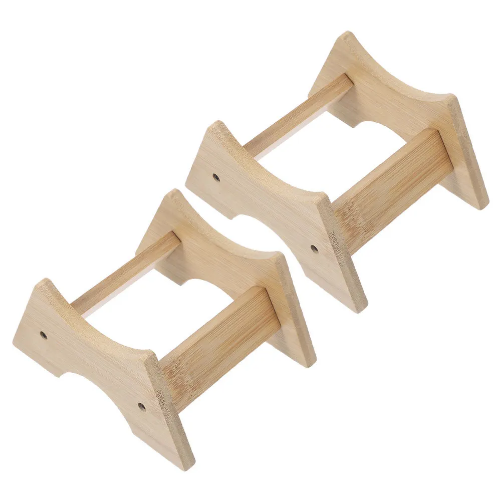

2pcs Wine Barrel Stand Holder Universal Base For Beverage Dispenser Jars Wood Container Riser Stand For Kitchen Bar Party