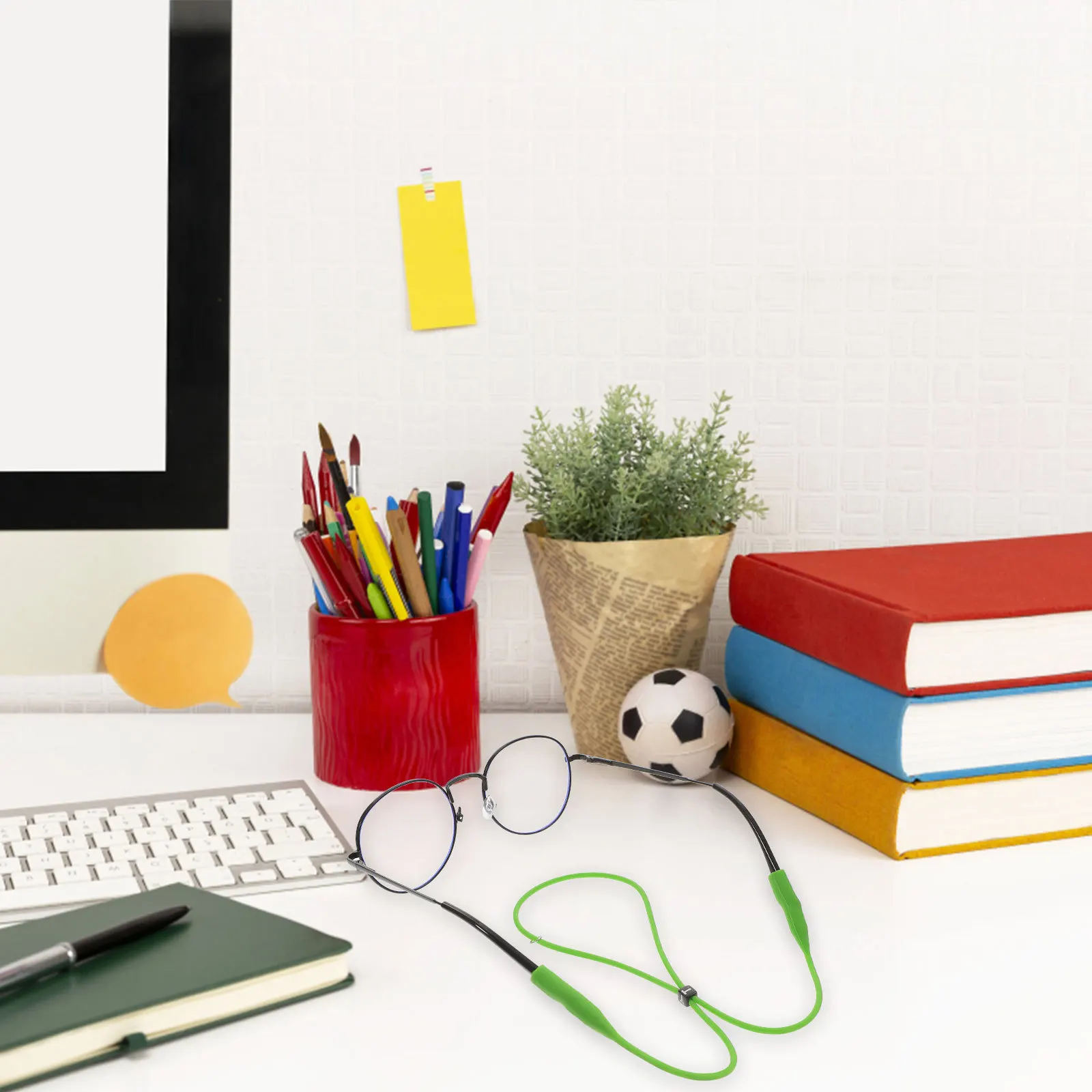 

6pcs Anti-Slip Glasses Rope Silicone Nylon Lanyard For Sports Eyewear Nonslip Cord Hanging Chain Protective Gear Workwear Safety