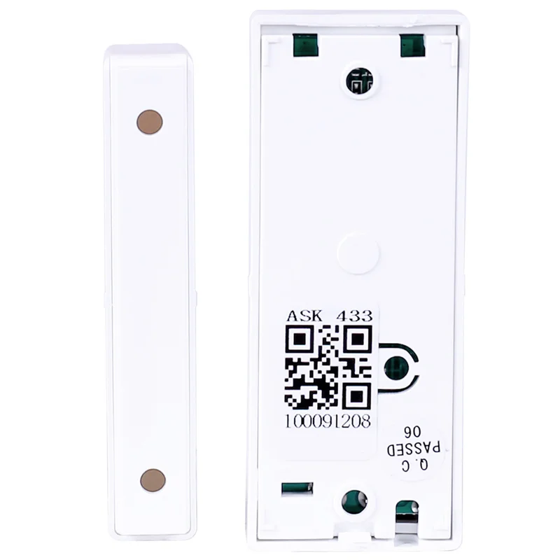 Detektor vibrasi jendela MD-210R 433Mhz 868Mhz, Sensor pintu magnetik peringatan baterai rendah hanya kompatibel dengan sistem Alarm fokus
