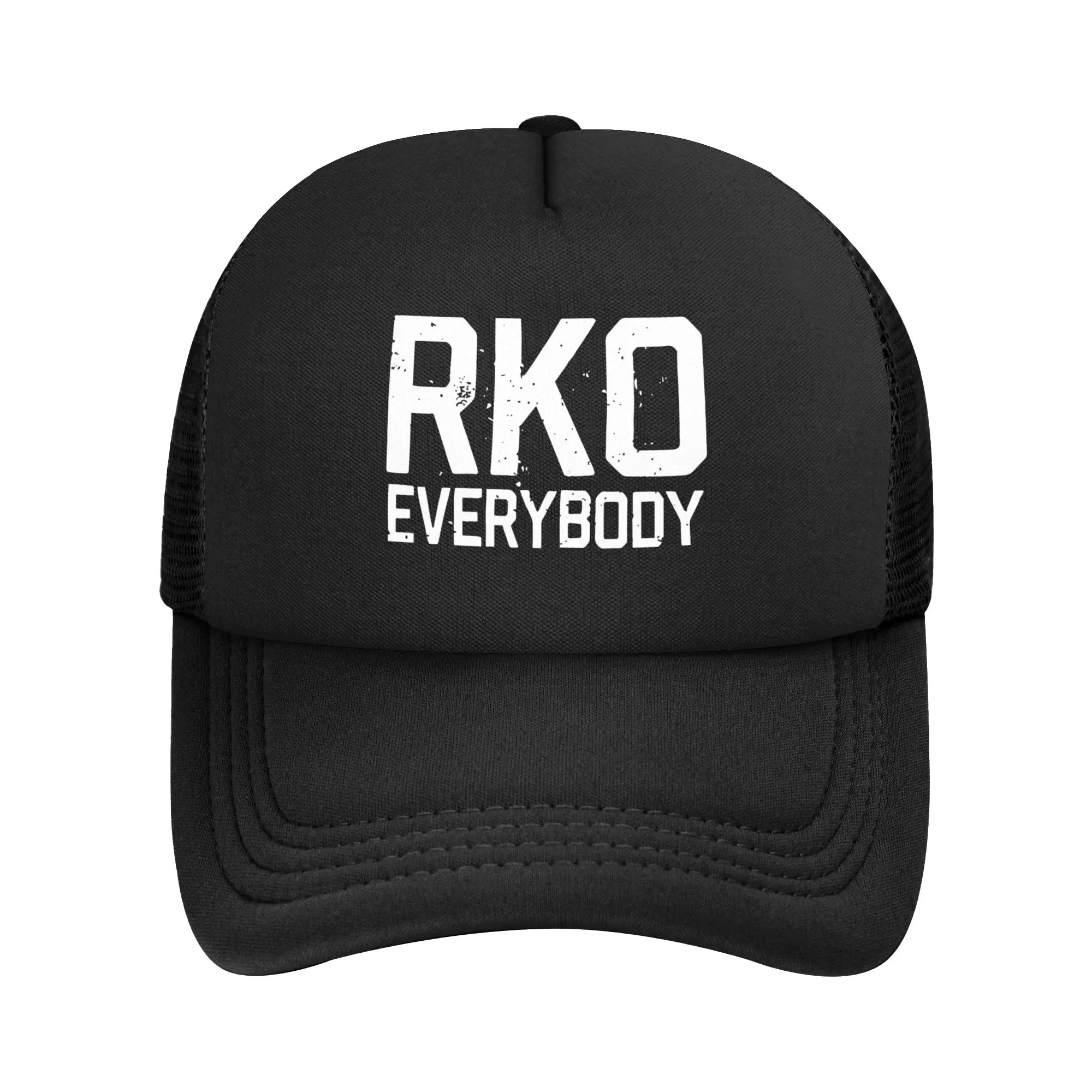 RKO Everybody  Trucker Caps Men Women Retro  Hat Sun Hats Golf Hats Breathable Snapback Caps Mesh Baseball Cap Washable