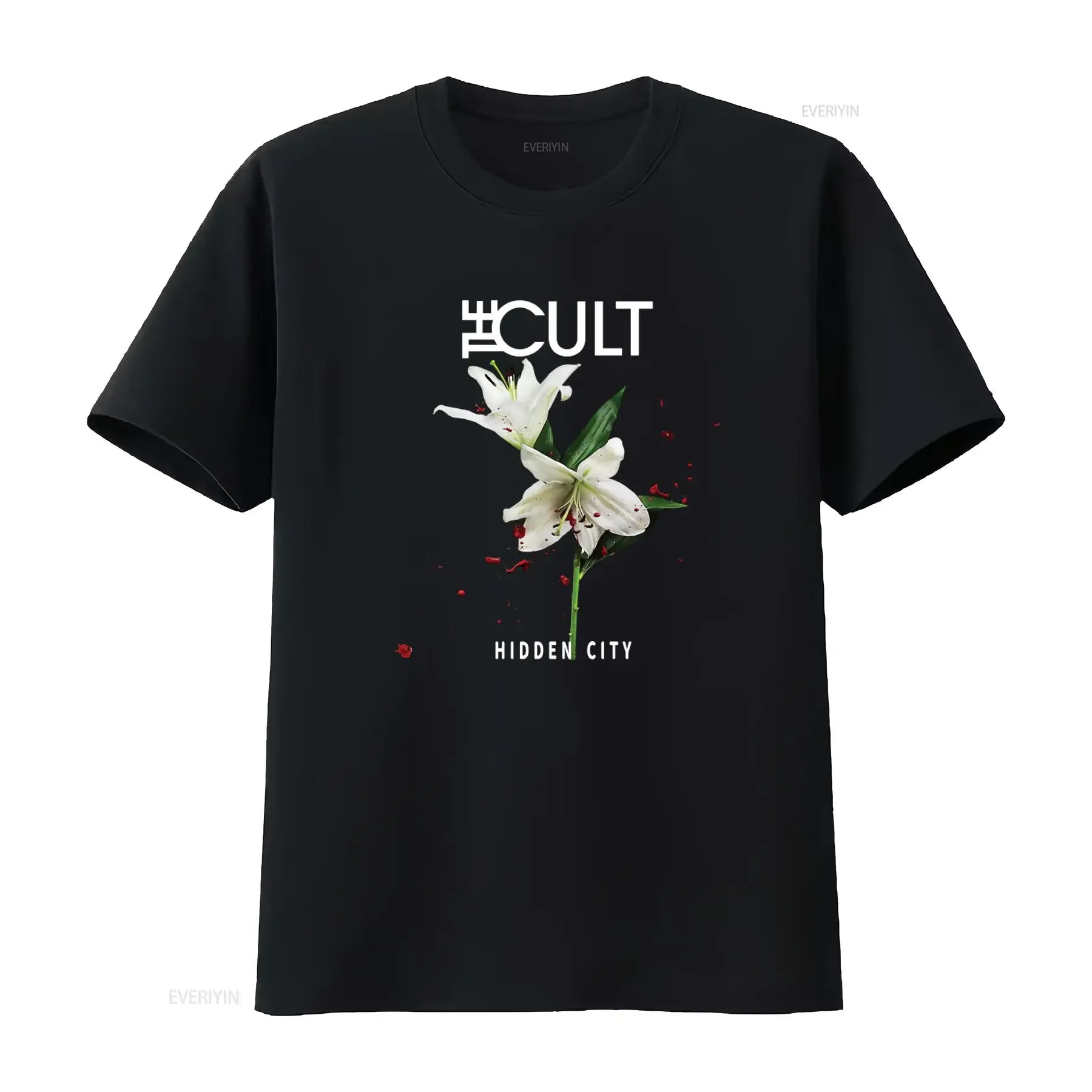 The Cult Band Rock T Shirt Ian Astbury Hidden City Album Print S 5XL vintage Washed Top For Everyday Wear Slightly Stretched