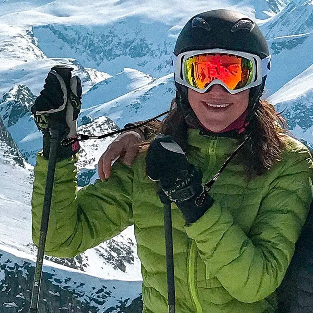 

Набор из 3 эластичных держателей для перчаток и лыжных палок, черные, для бейсбольных ремней и поясов