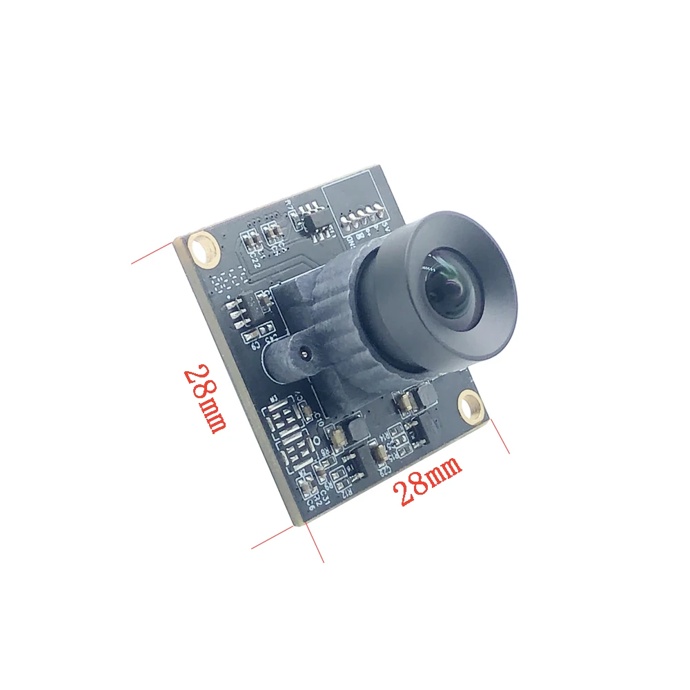 28mm*28mm HD 1920X1080P 95° Zero distortion CCTV Mini Webcam Plug Play OTG UVC 2MP 60FPS USB Camera Module for Linux Android