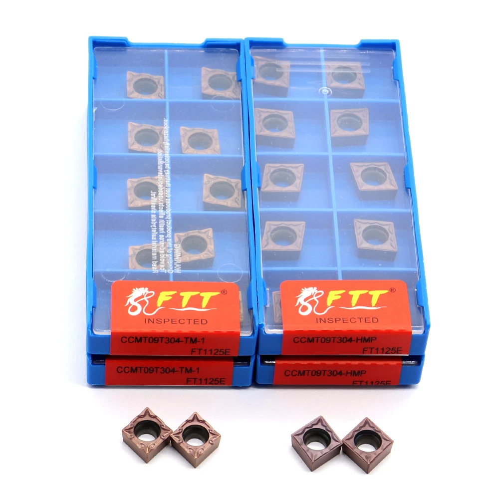CCMT09T304-TM-1 HMP FT1125E 카바이드 인서트, CCMT09 블레이드 내부 터닝 도구, CNC 선반 절단 도구 액세서리