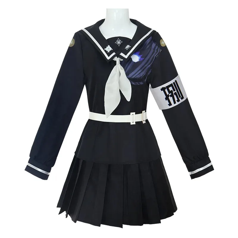 qq28LQAmemiya Darumi تأثيري لعبة المائة الخط-أكاديمية الدفاع الأخير- زي شعر مستعار أنيمي الأسود تنورة قصيرة مجموعة #2
