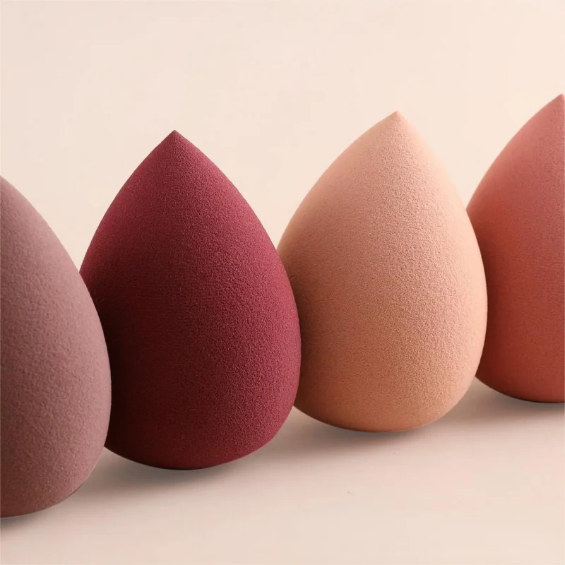 Mixed Random Colors 4pcs Makeup Sponge Set Flawless Coverage, Gentle & Unscented - Perfect for All Skin Types
