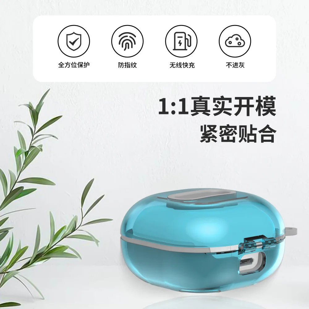 Прозрачный чехол для Samsung Galaxy Buds 2 Pro/Buds 2/Buds Live, прозрачный протектор buds2 с ремешком для buds pro