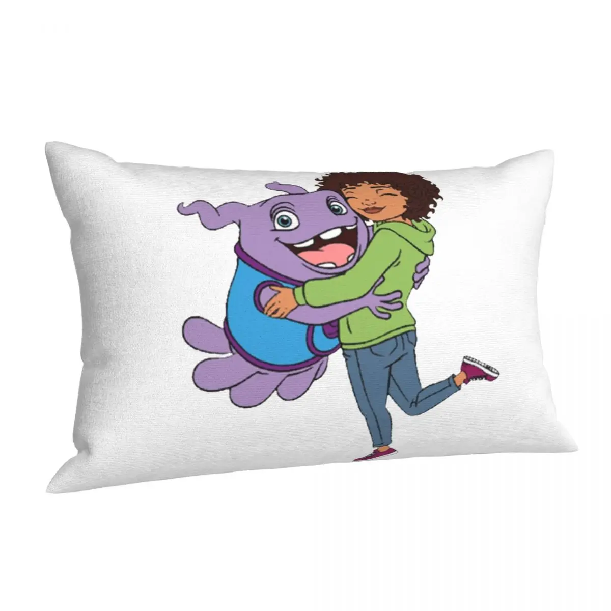 

Oh The Boov Rectangle Pillowcase Cushion Cover Decor Bedroom Bed Home Comfort Throw Pillow