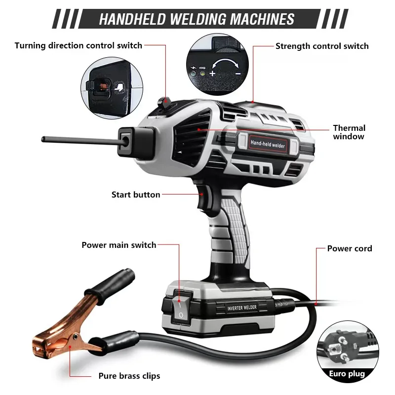 Hot-Selling 120A Home Portable High-Power Handheld Inverter Welder Small 110-220V Tig Welding Torch Top Seller for Home Use