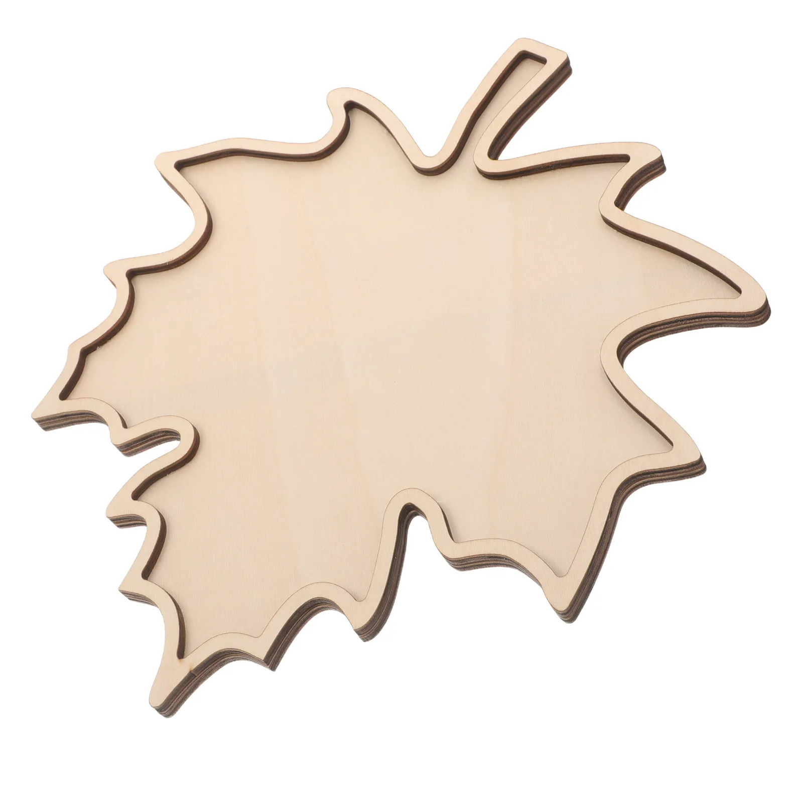Wooden Maple Leaf Charcuterie Board Fall Serving Tray 11.3x10.5 Rustic Leaf Shaped Platter Decorative Food Display Snack Nuts