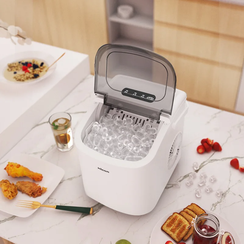 Portable Automatic Countertop Ice Maker Machine 7-15mins Fast Icing Ice Cube Maker Bullet Shape Water Cooler Machine A Glacon