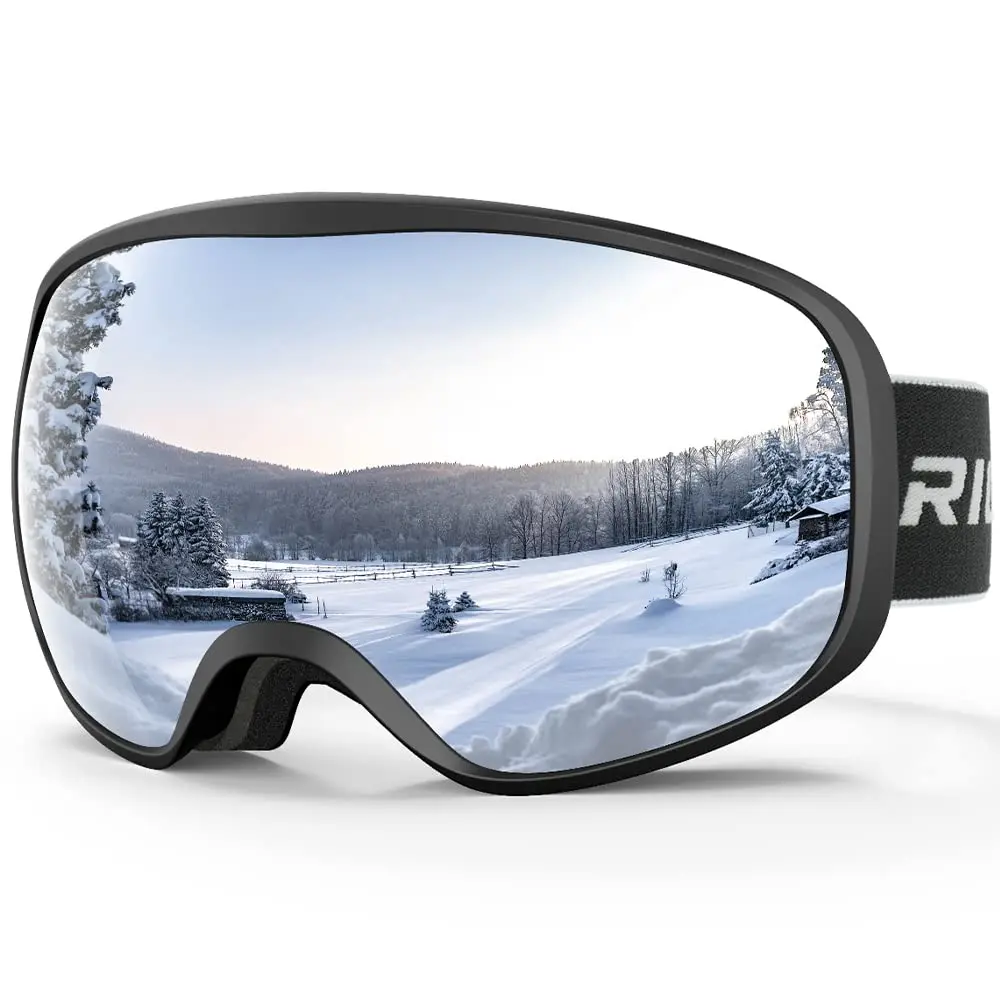 Adults  Ski Goggles Snowboard Goggles for Men Women Youth,Over Glasses OTG/100% UV Protection/Anti-fog/Wide Vision