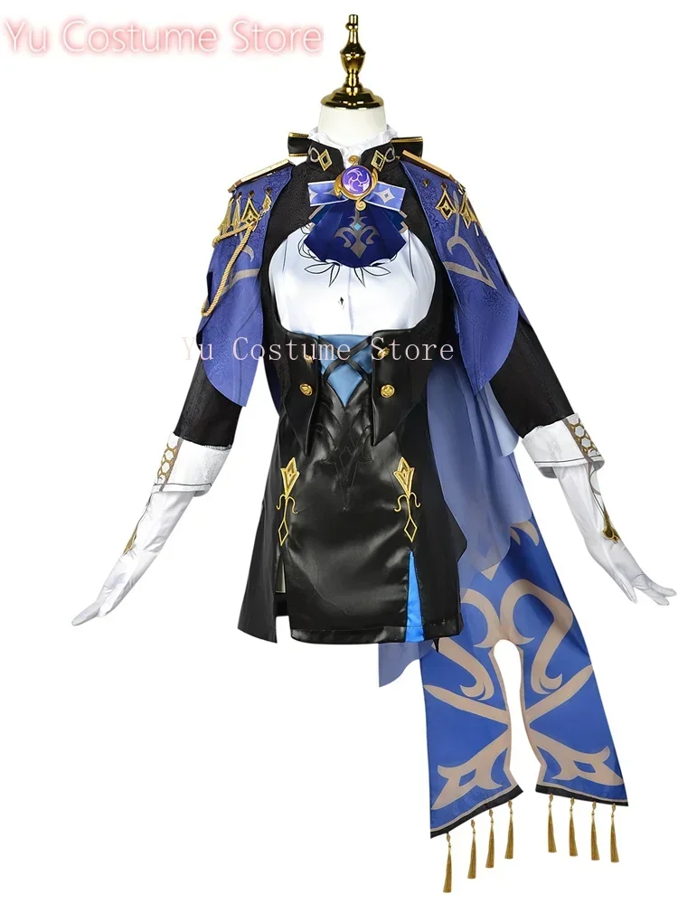 

Yu Costume Genshin Impact Clorinde Policewoman Cosplay Costume Cos Game Anime Party Uniform Hallowen Play Role Clothes Clothing