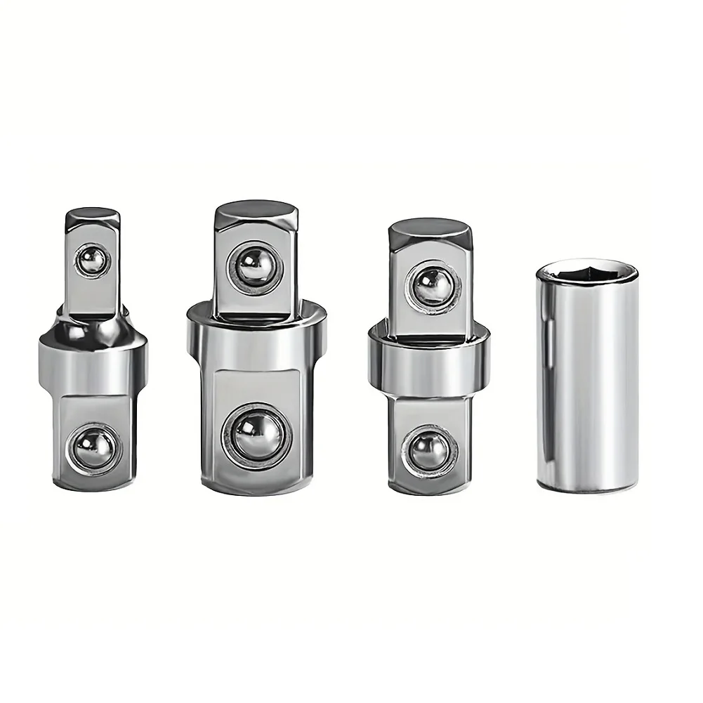 

4pcs Ratchet Wrench Socket Adapter and Reducer Set Chrome Vanadium Alloy Steel for Professional and DIY Repair Applications