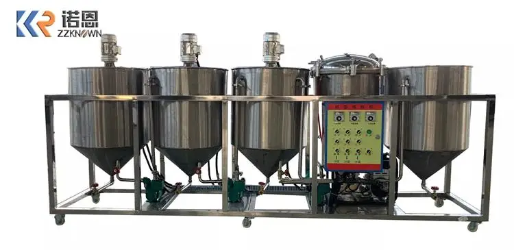 Edible Canola Mustard Oil Refining Equipment Refinery Machine Palm Kernel Refinery Equipment Crude Palm Oil Refining Machine