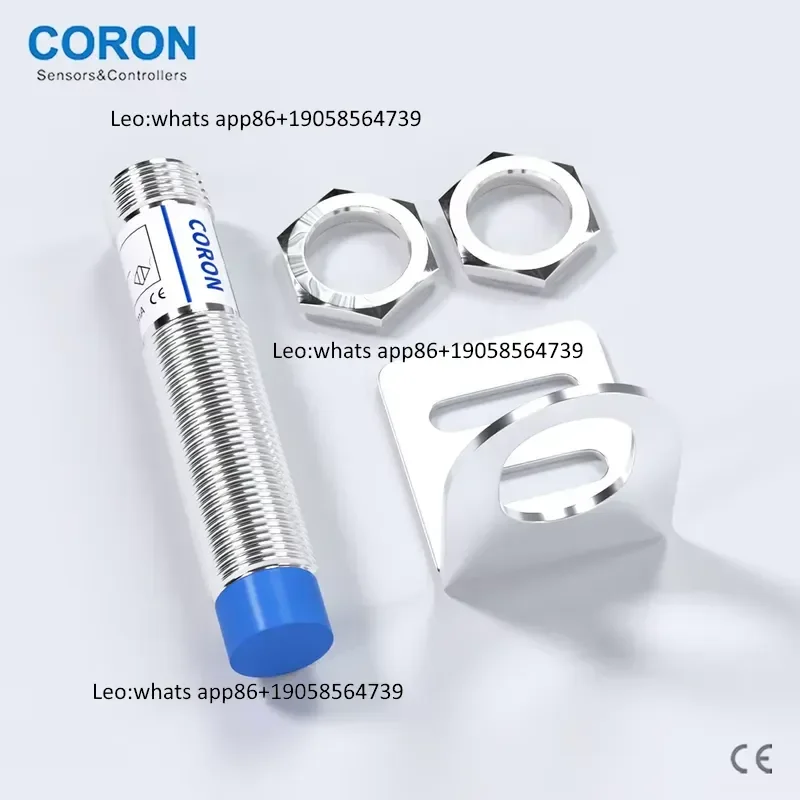 CORON Inductive Proximity Sensor CLJ-A12-4ANA-G M12 Unshielded Sensing Range 4mm NPN NO Output for Metal Detection Counting