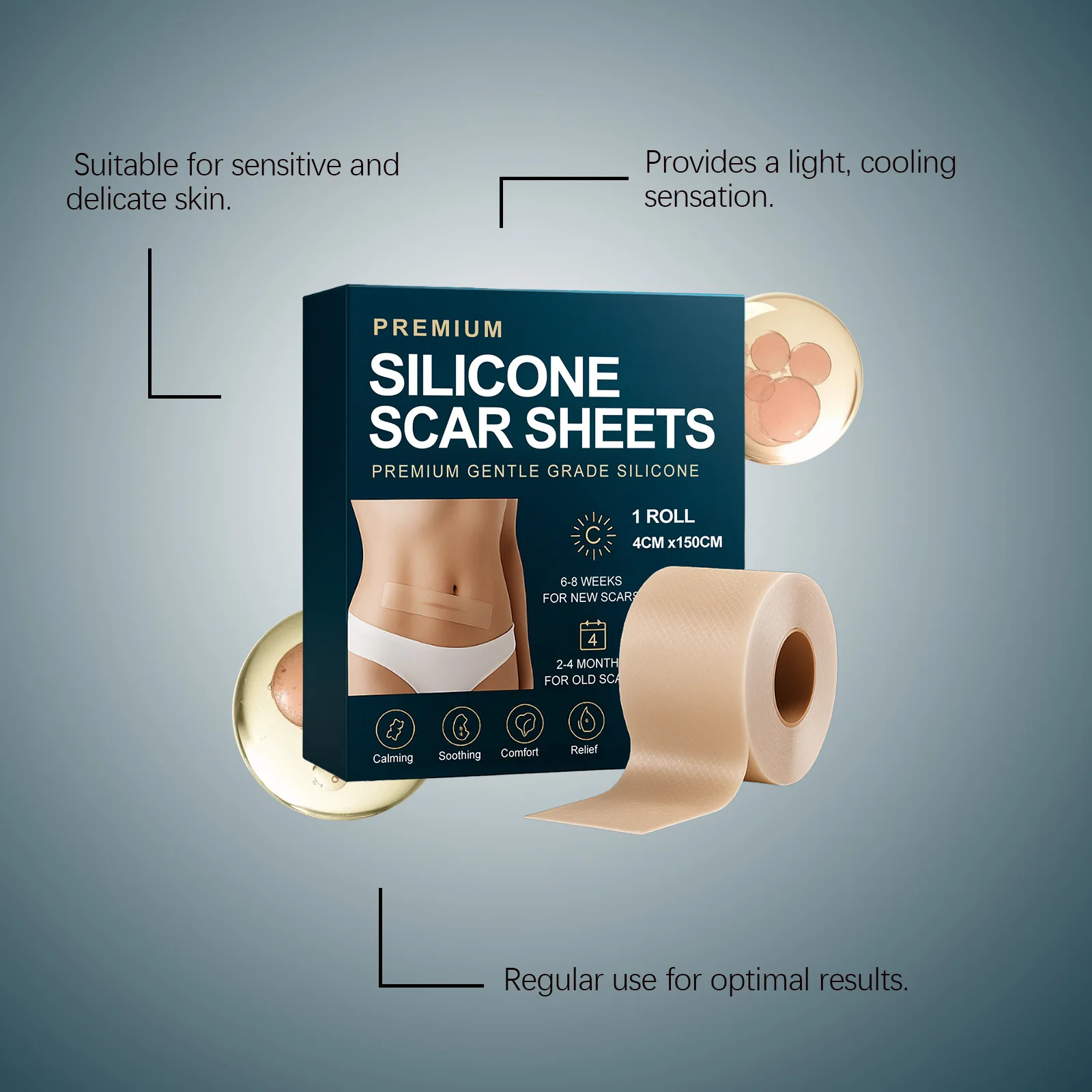 Skin Sooth Patch Cover Scar Relieve Discomfort Firm Skin Reduce S-pot Improve Roughness Massage Epidermis Body  Nourishing Patch