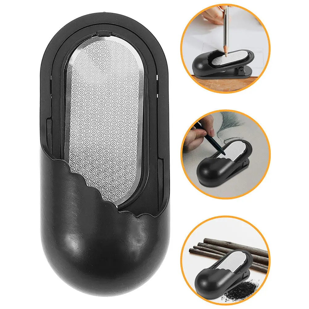 2Pcs Charcoal Nibs Sharpener Precision Pencil Lead Grinder for Sketching Drawing Pastel Pencil Sharpener Lightweight Student Art