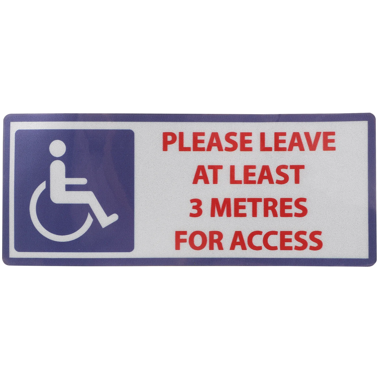 Warning Sticker Handicapped Parking Sign Signs Car Disabled Signage No Entrance People Stickers