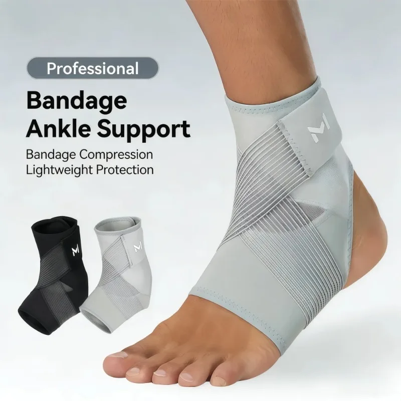 

2Pcs Ankle Brace with Straps, Ankle Compression Support Sleeve for Men Women Achilles Tendonitis Plantar Fasciitis Sprained