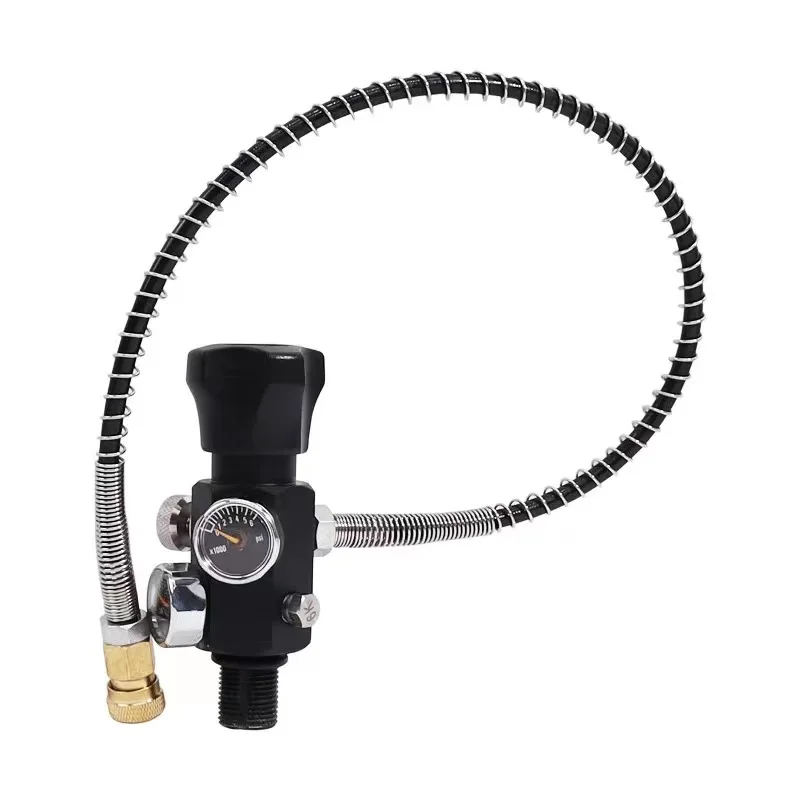 4500PSI Fill Station Charging Valve Dual Gauge Up to 4500psi with 24\