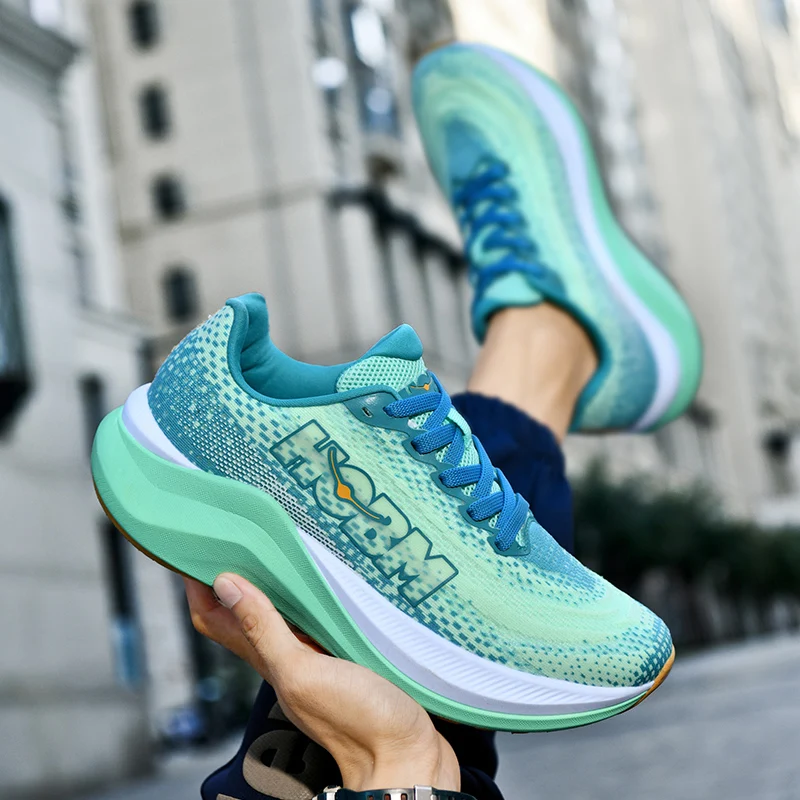 

Men's Running Shoes Breathable Trainer Race Sneakers Mesh Cushioning Outdoor Jogging Couple Non-Slip Luxury shoes Off-road Shoes