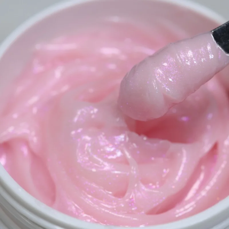 MSHARE 150ml Lodowy Błękit Żelowy Budujący do Paznokci Żel do Przedłużania Paznokci Tpo Hema Free Żelowy Krem Budujący do Paznokci Średni Połysk Żel UV Led