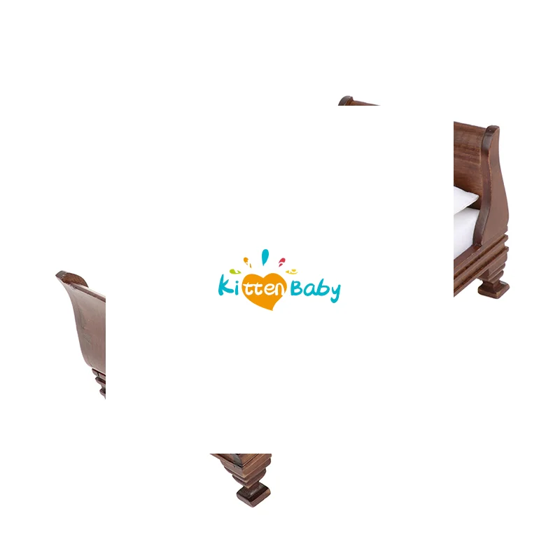 

Миниатюрная деревянная мебель для кукольного домика 1:12, односпальная кровать, аксессуары для кукольного домика для детей и взрослых