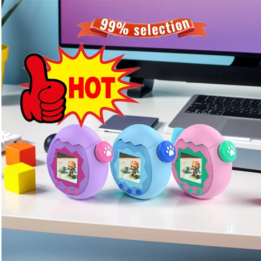 

For Tamagotchi Paradise Liquid Silicone Case Anti-Drop Non-Slip Soft Silicone Cartoon Protective Cover Game Accessories