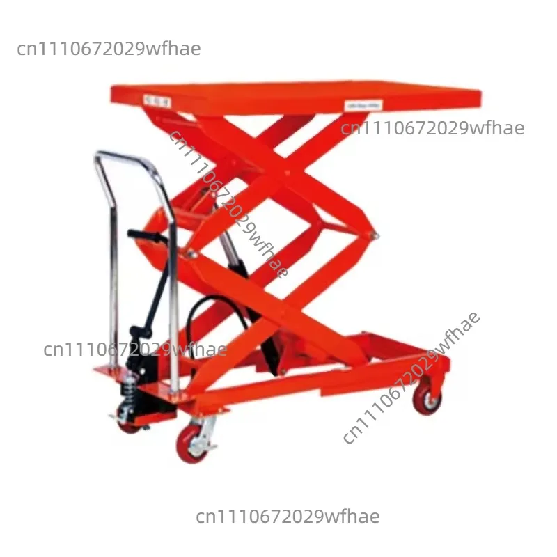 Manual Hydraulic Lift Table Scissor Lift Platform Hand Push Mobile Workbench for Molds